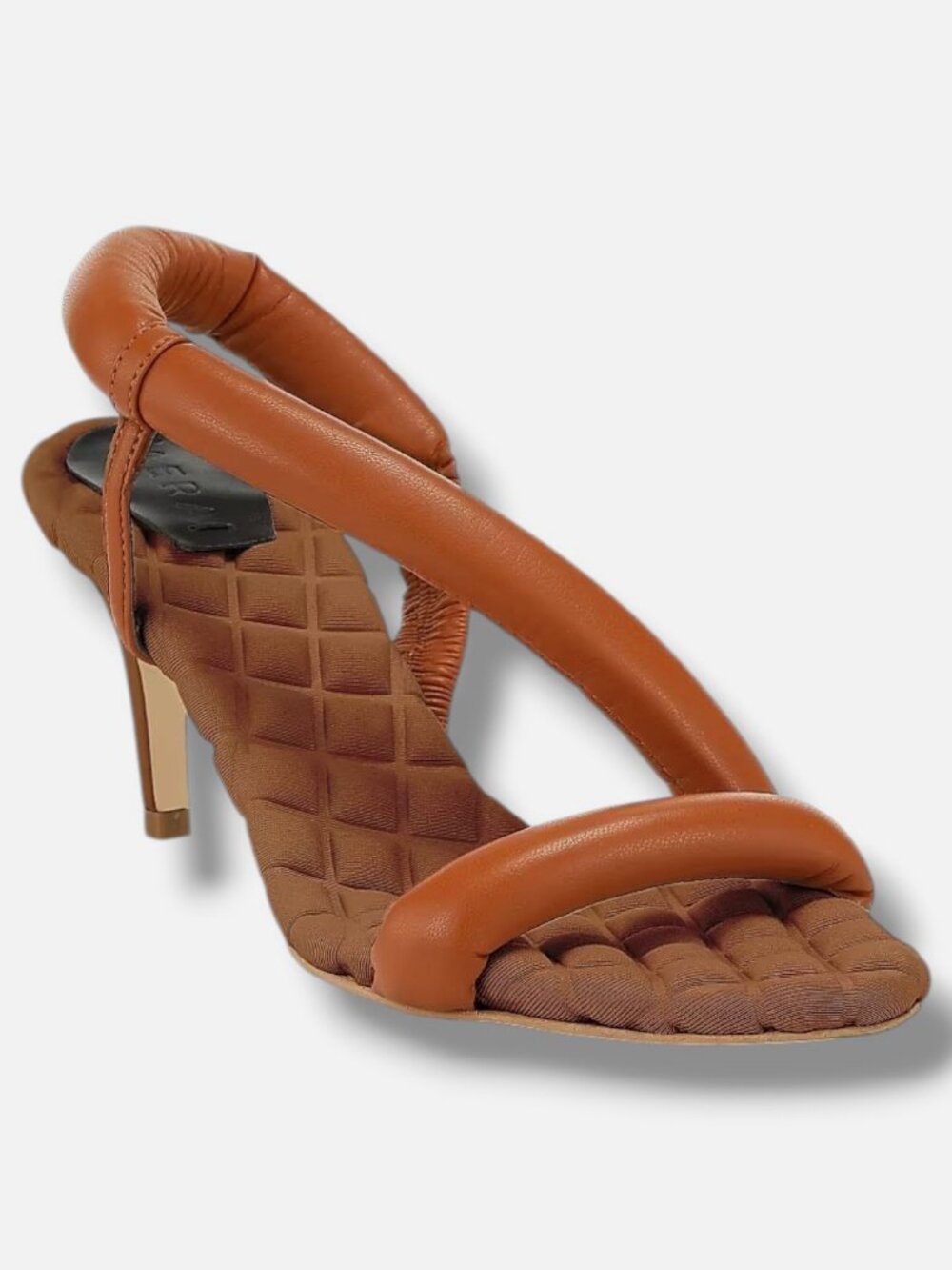 AERA Women's Brown Isabella Leather Slingback Sandals Shoes Size EU:38 US:8